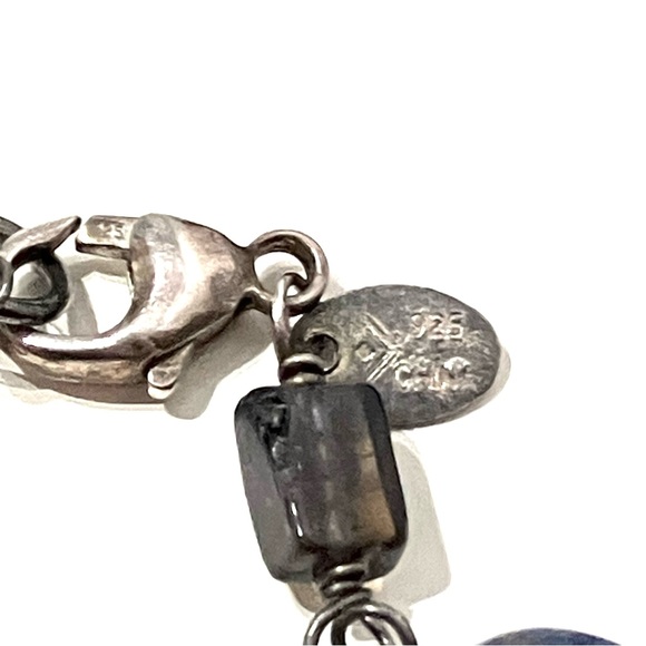 Silpada Sterling Silver Sodalite Blue Lace Chalcedony Pearl Necklace - Picture 6 of 6